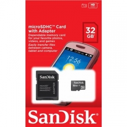 KARTA SANDISK microSDHC 32 GB Z ADAPTEREM SD-2457300