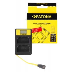 Ładowarka do akumulatorów PATONA USB Smart Dual LCD do Canon LP-E6