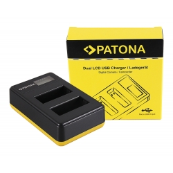 Ładowarka do akumulatorów PATONA Dual LCD USB do Canon LP-E17