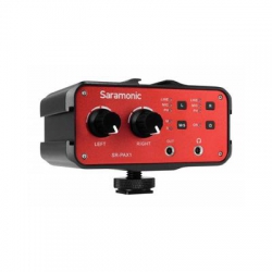Adapter audio Saramonic SR-PAX1 - dwukanałowy aktywny-2453368