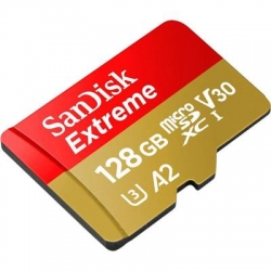 KARTA SANDISK EXTREME microSDXC 128 GB 160/90 MB/s A2 C10 V30 UHS-I U3 Mobile-2443209