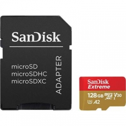 KARTA SANDISK EXTREME microSDXC 128 GB 160/90 MB/s A2 C10 V30 UHS-I U3 Mobile-2443211