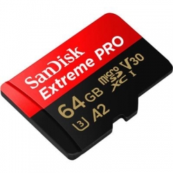 KARTA SANDISK EXTREME PRO microSDXC 64GB 170/90 MB/s A2 C10 V30 UHS-I U3-2443221