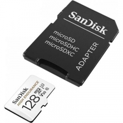 KARTA SANDISK HIGH ENDURANCE (rejestratory i monitoring) microSDXC 128GB V30 z adapterem-2444227