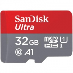 KARTA SANDISK ULTRA ANDROID microSDHC 32 GB 120MB/s A1 Cl.10 UHS-I + ADAPTER-2448561