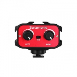 Adapter audio Saramonic SR-AX100 - dwukanałowy pasywny-2454278