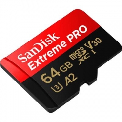 KARTA SANDISK EXTREME PRO microSDXC 64GB 170/90 MB/s A2 C10 V30 UHS-I U3-2458517