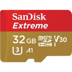 KARTA SANDISK EXTREME microSDHC 32 GB 100/60 MB/s A1 C10 V30 UHS-I U3 Mobile-2463538