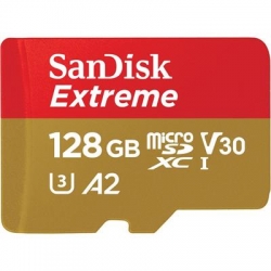 KARTA SANDISK EXTREME microSDXC 128 GB 160/90 MB/s A2 C10 V30 UHS-I U3 Mobile-2464700