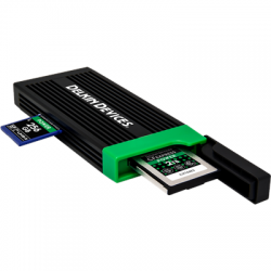 Delkin Cardreader CFexpress Type B & SD UHS-II (Type C to C & Type C to A Cables)-2482986