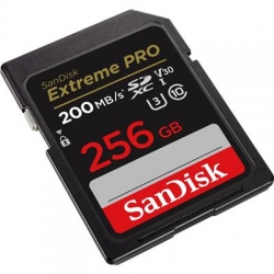 KARTA SANDISK EXTREME PRO SDXC 256GB 200/140 MB/s C10 V30 UHS-I U3-2486923