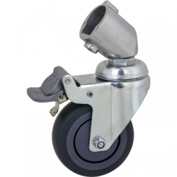 Kupo KC-080R 75mm Caster with Brake 22mm Round Adapter Set of Three-2489892