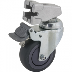 Kupo KC-080S 75mm Caster with Brake 22mm Square Adapter Set of Three-2489893