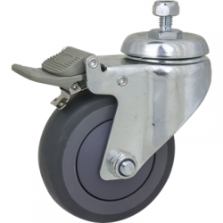 Kupo KC-100 100mm Caster with Brake M10 Thread Adapter Set of Three-2489894