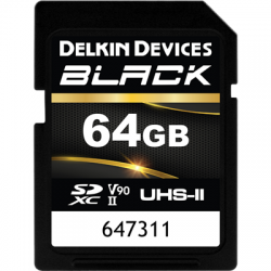 Delkin SD BLACK Rugged UHS-II (V90) R300/W250 64GB (new)-2497803