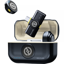 Hollyland Lark M2 USB-C - Wireless Lavalier Microphone with USB-CPlug (Duo,Shine Charcoal)-2530781