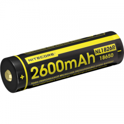 Nitecore battery 18650 2600mAh rechargable with Micro-USB -2540339
