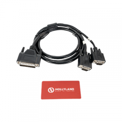 Hollyland HL-TCB10 DB25 Male to Dual HDB15 Male Tally Cable-2544712