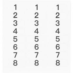 Hollyland HL-NS01 Number Stickers-2544715