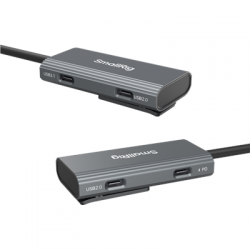 SmallRig 4598 USB-C Hub 4-in-1 PD/USB-C 3.1/USB-C 2.0 with Audio Adapter-2555993