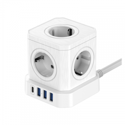 Kostka zasilająca Newell GaN Power Cube 9w1 - biała-2557116