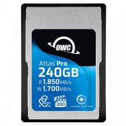 OWC CFexpress Atlas Pro R1850/W1700/VPG200 (Type A), CFX A to B adapter incl. 240GB-2565288
