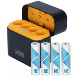 Ładowarka 4-kanałowa Newell do akumulatorów Li-ion + 4 akumulatory Li-ion AA 2200 mAh-2597799