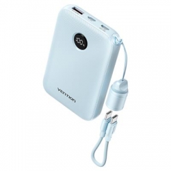 Powerbank Vention 10000mAh 2 x USB-C 1x USB-A z wyświetlaczem 22,5W niebieski-2650927