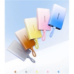 Powerbank Vention 10000 mAh USB-C + Lightning + USB-A 22,5W z wyświetlaczem LED żółty-2654011