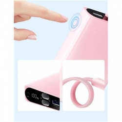 Powerbank Vention 10000 mAh USB-C + Lightning + USB-A 22,5W z wyświetlaczem LED miedziany-2654021