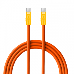Kabel Newell USB-C - USB-C 100 W, 2 m, silikonowy, pomarańczowo-żółty-2655288