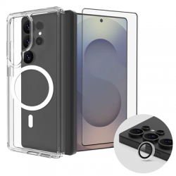 Zestaw Roobix 3w1 Combo do Samsung S25 Ultra (etui MagSafe + szkło + ochrona obiektywu)-2663194