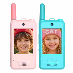 Krótkofalówka wideo Redleaf walkie-talkie XJ18 - niebieska, różowa-2663496