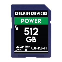 Delkin SD Power 2000X UHS-II U3 (V90) R300/W250 512GB