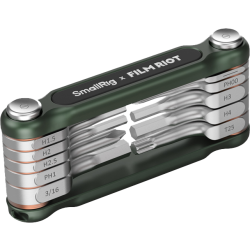 SmallRig 4814 x FILM RIOT 10-in-1 Folding Wrench Set with Multiple Angle Positioning Green