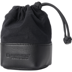 Artisan & Artist | ACAM-LP120 | Fabric and Leather Lens Pouch (S) Black-2654564
