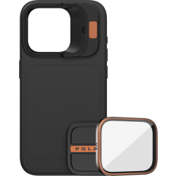 Zestaw - Etui LiteChaser iPhone 15 Pro Max Czarne + Filtr UV