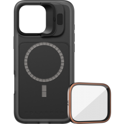 Zestaw - Etui bazowe LiteChaser iPhone 16 Pro Max w kolorze czarnym + filtr UV