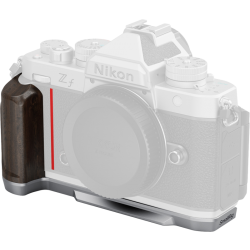 SmallRig 5707 L-Shaped Mount Plate with Wooden Handle for Nikon Z f Silver