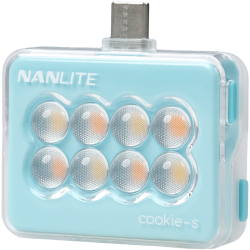 Nanlite Cookie-s LED Selfie Light Cyan Blue