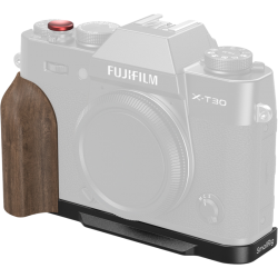 SmallRig 5666 L-Shaped Mount Plate with Wooden Handle for FUJIFILM X-T30 / T30 II / T30 III Black