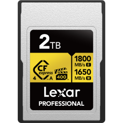 Lexar CFexpress 4.0 Pro Gold, VPG400/IP68, R1800/W1650/SW1400 (Type A) 2TB-2657059