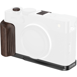SmallRig 6237 L-Shaped Mount Plate with Wooden Handle for FUJIFILM X-E5 (Ebony, Black)