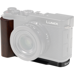 SmallRig 5942 L-Shaped Mount Plate with Wooden Handle for Panasonic LUMIX L10 Black