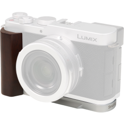 SmallRig 5943 L-Shaped Mount Plate with Wooden Handle for Panasonic LUMIX L10 Silver
