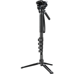SmallRig 6625 Carbon Fiber Monopod (5 sections) with Videohead-2663055