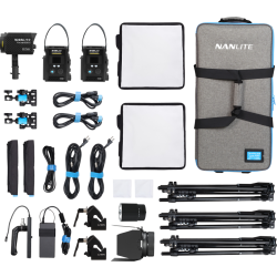Nanlite PavoSlim 60B & Forza 60B II  KIT  60B x2 +Forza 60BII -  3-Light Kit with Light Stand