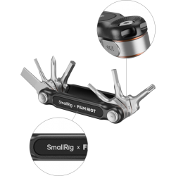 SmallRig 4811 x FILM RIOT 7-in-1 Folding Wrench Set with Multiple Angle Positioning Red