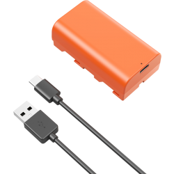 SmallRig 4971 NP-F550 USB-C Rechargeable Camera Battery Orange