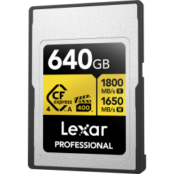 Lexar CFexpress 4.0 Pro Gold, VPG400, R1800/W1650 (Type A) 640GB